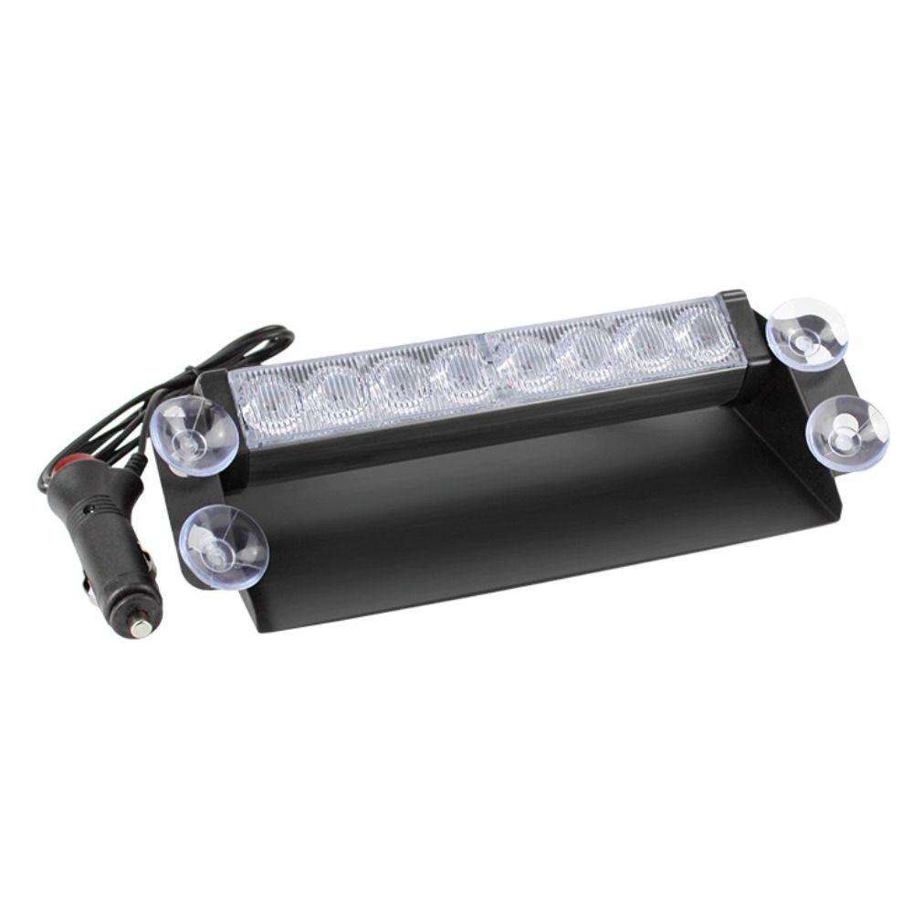 12V 8 LED Warning Light 8 LED Flashing Windshield Flash Lighting Emergency Signal Lamps  Car