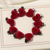 10Pcs Sweet Versatile Small Red Heart Star Hair Clips For Women Girls Elegant Hair Clip Exquisite Hair Accessories Gifts