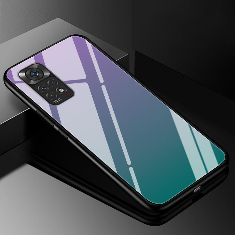 Gradient Tempered Glass Case For Xiaomi Redmi Note 11 Pro Plus 11pro+ 12 11E 10 8 9 Pro 11s 9t 8T 10s 9s Protective Glass Cover