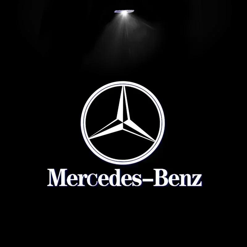 

LED Car Door HD Laser Projector Lights Door Welcome Lamp For Mercedes Benz A C E GLC GLA GLE W205 W212 W213 X253 X156 W166 2pcs
