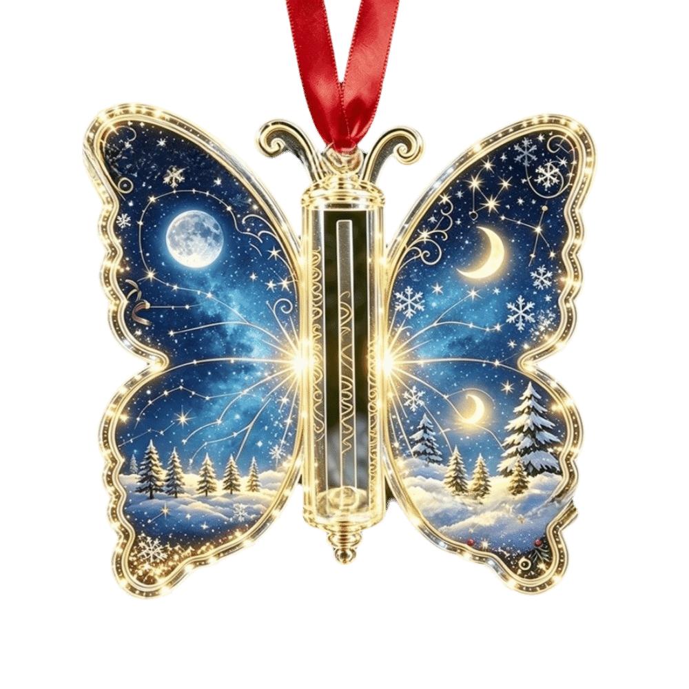 Santa Claus Christmas Tree Ornaments Snowman Butterfly Hanging Decorations Tree Top Decoration