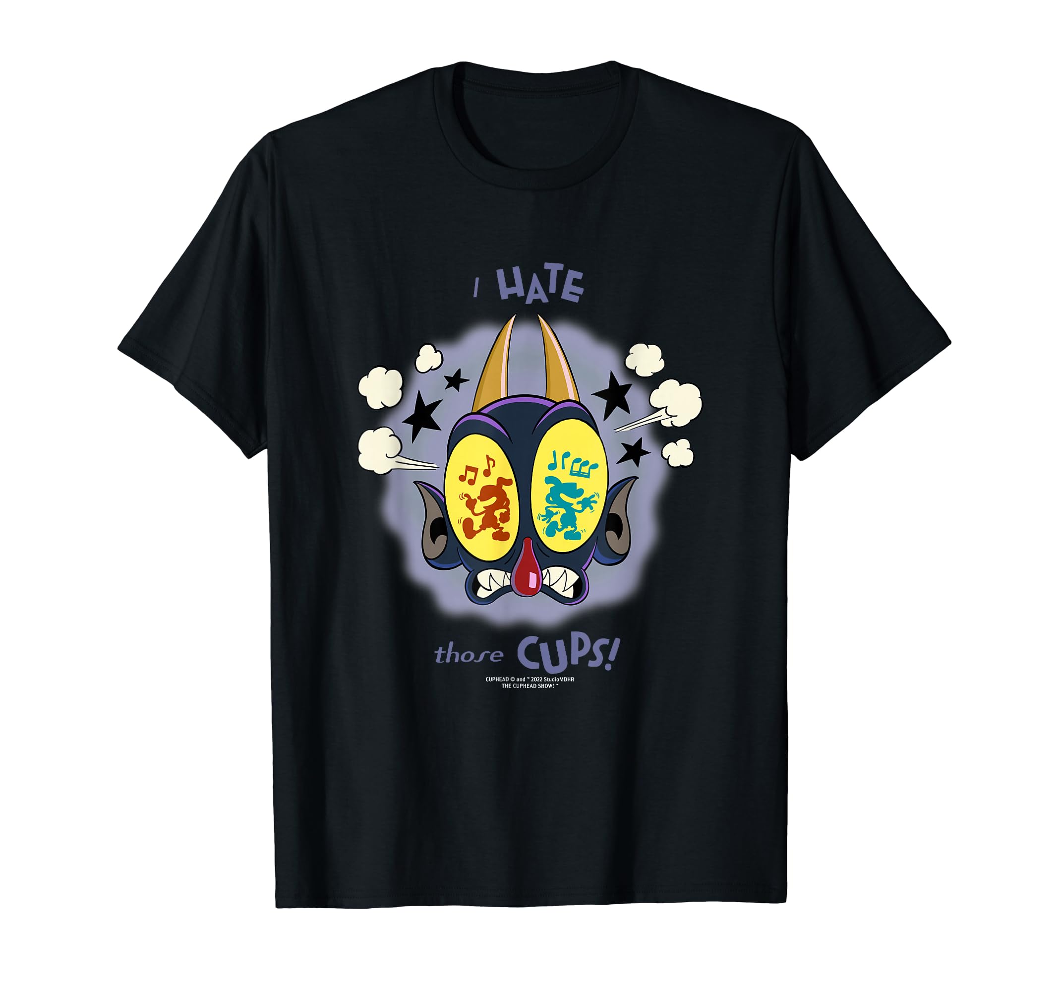 Cuphead Show!  Devil   I hate those Cups!  T-shirt