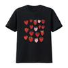 Damen Erdbeer T-Shirt Frucht Erdbeeren Garten Kleidung Gärtner Tops Schwarz 2XL vintage Gewaschen Designer-Kleidung Dehnbar