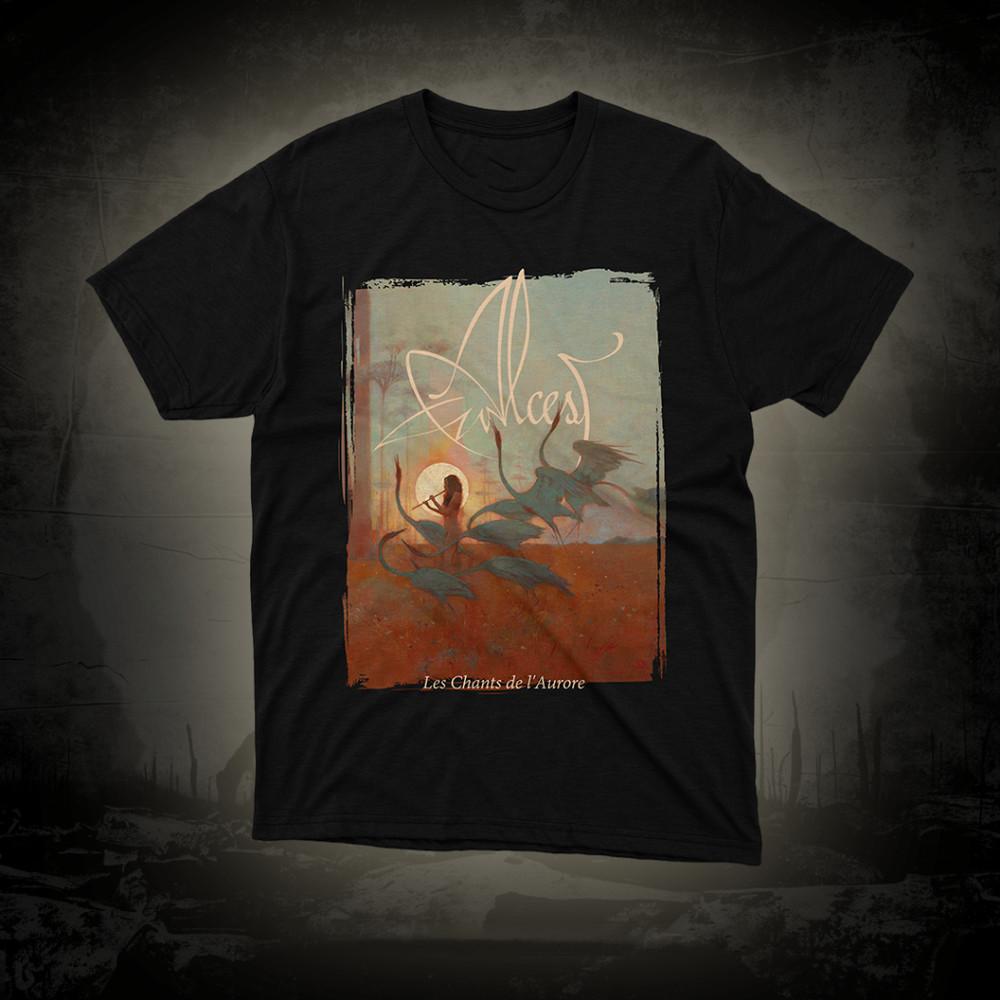 

ВИНТАЖНАЯ Футболка ALCEST Les Chants de l Aurore Хлопок Черный S-5XL S-5XL TT579 Унисекс XXL
