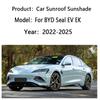 Car Sunshade For BYD Seal EV EK 2022~2025 Sunroof Shades Electrostatic Adsorption Visor Auti-UV Sun Protection Auto Accessories