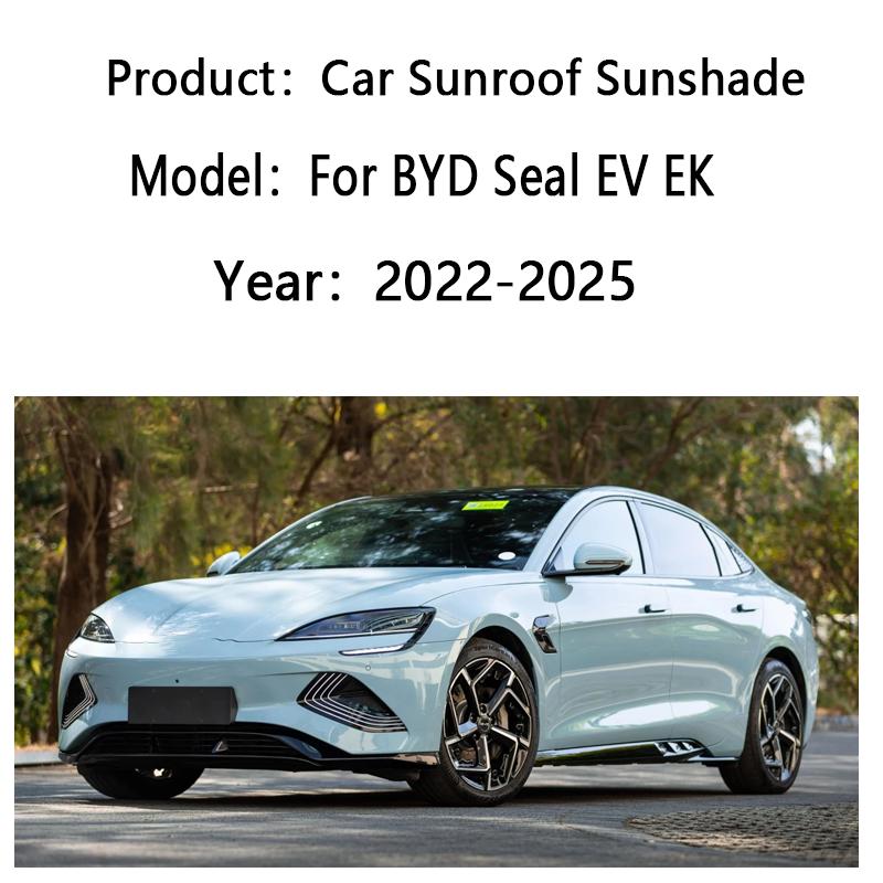 Car Sunshade For BYD Seal EV EK 2022~2025 Sunroof Shades Electrostatic Adsorption Visor Auti-UV Sun Protection Auto Accessories