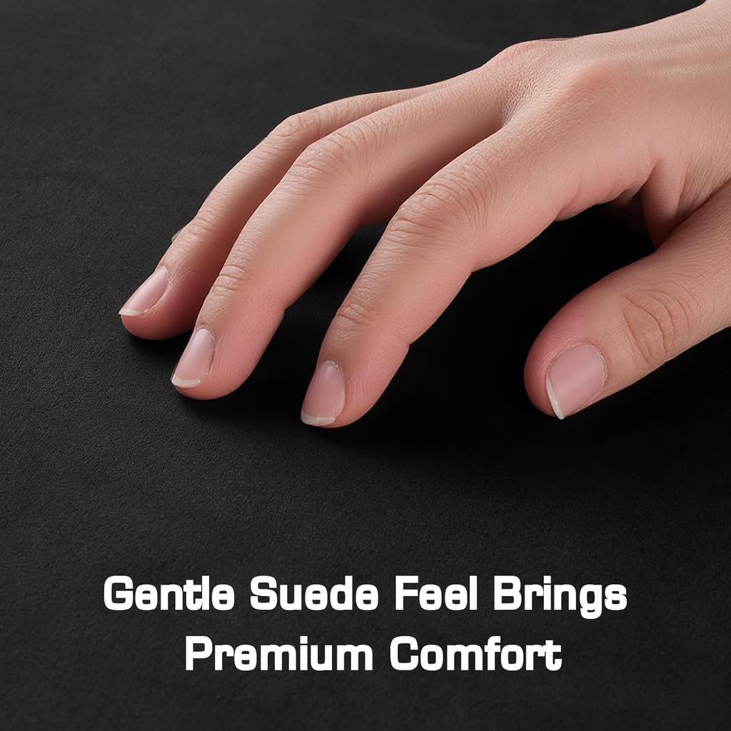 Suede Wrap for Car Interior 16" x 59" - Black Self Adhesive Suede Fabric, Easy Peel Suede Interior Wrap for Car & Home Decor