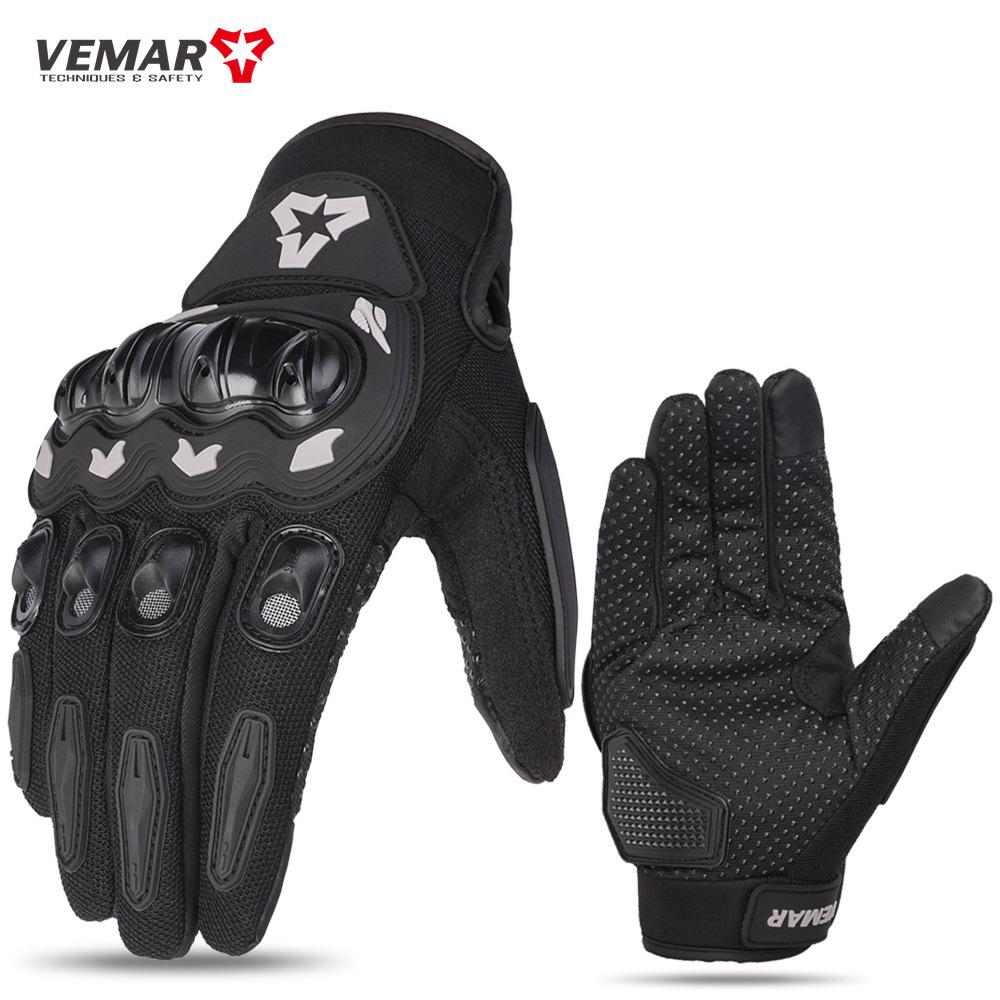 Motorcycle Gloves Rider Male Full Finger Case Anti-drop Touch Screen Breathable