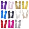 Korean Style Women Wrinkle Gloves Elasticity Bridal Gloves Temperament Arm Warmer  Girl