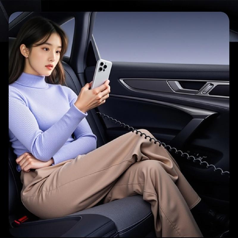 120W Intelligent Car Charger PD65w Fast Charging Adapter with Voltages Display USB A USB C Port Safety Protections