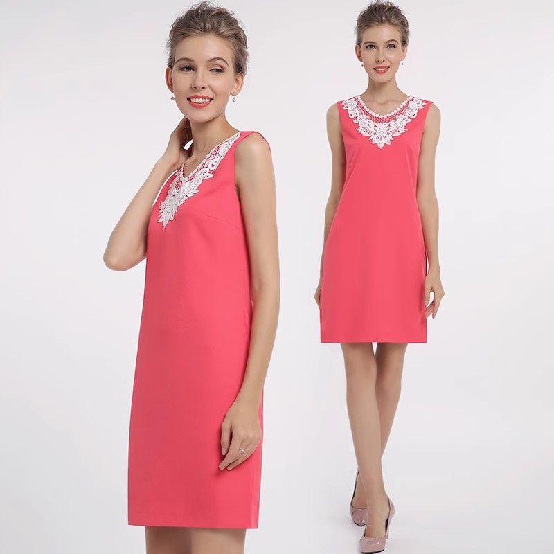 

Women s Clothing Fashion New Arrival Lace Graceful Vest Black Dress Red F80 L