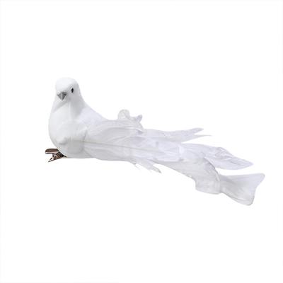 White Birds Artificial Foam Feather Doves Craft Birds Mini Decorative Birds