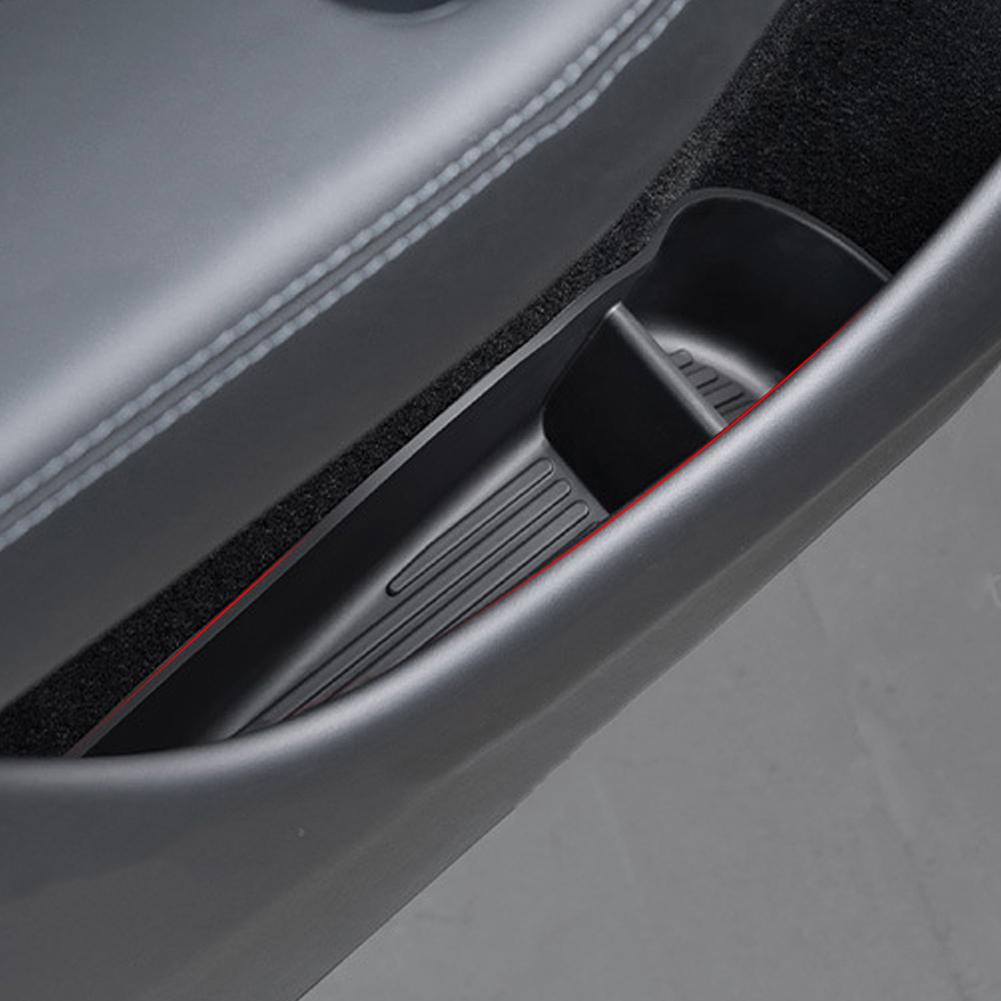 4pcs Side Door Storage Box for Tesla New Model Y Juniper 2025 Armrest Tray Organizer Front Door Handle Decoration