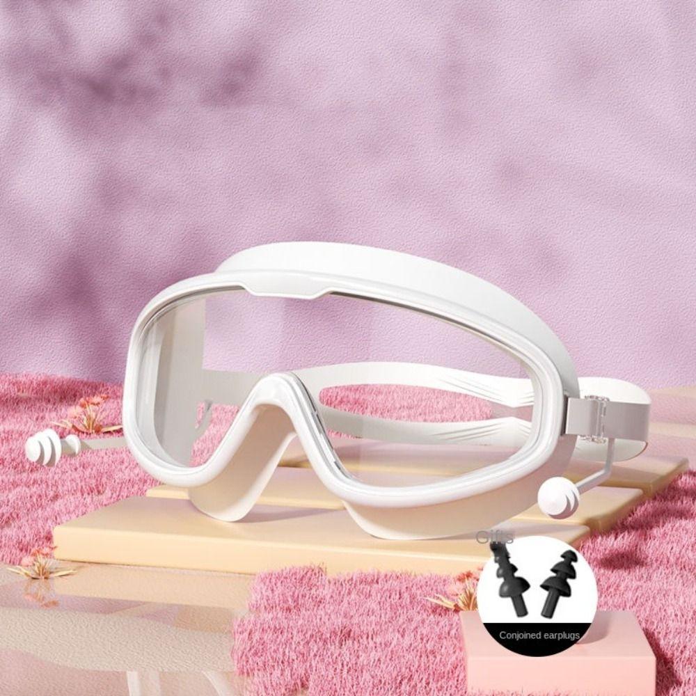 Waterproof Swimming Goggles Large Frame Water Racing Glasses Elastic Diving Eyewear  Diving