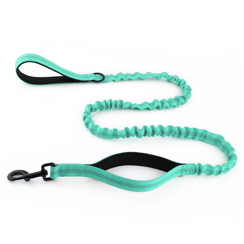 

Tactical Bungee Dog Leash: Anti-Pull Training Rope for Medium & Large Dogs 122-155cm x 2.5cm чирок зелений колір