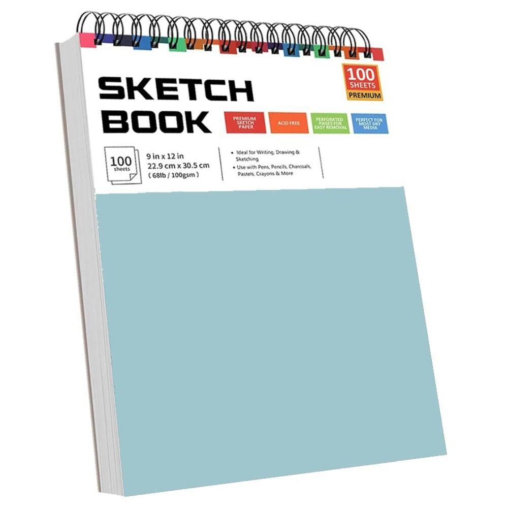 Hardcover Drawing Paper Pad Top Spiral Binding Drawing Pad New A4 Sketchbook  Illustration