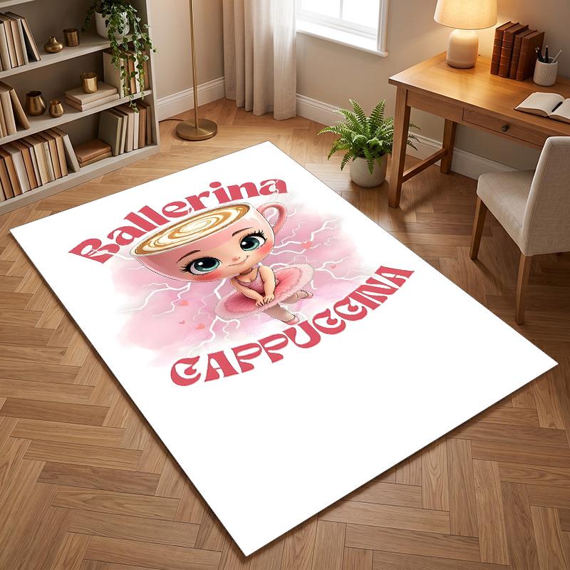 Ballerine Cappuccina (1) Tapis de bureau adaptés aux salons, chambres, bureaux et cuisines un cadeau pour la décoration d'intérieur moderne