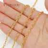 1 Meter 18K Gold Plated Brass Chain Necklaces Making Accessories,Decorative Chain For Jewellery,DIY Jewelry Chains Fittings