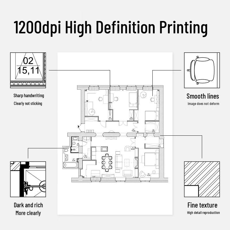 Deli P1118 A4 Black & White Laser Printer CN Plug (adapter Included)