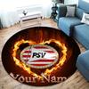 Philips Sport Vereniging Custom Name Round Area Rug,Carpet Rug for Living Room Bedroom Sofa Playroom Decor,Non-slip Floor Mat