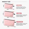 Waterproof Cosmetic Pouch Zipper Closure Underwear Storage Bag  Business Trip Luggage Storage