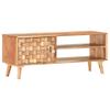 TV Cabinet 100x35x40 Cm Solid Acacia Wood