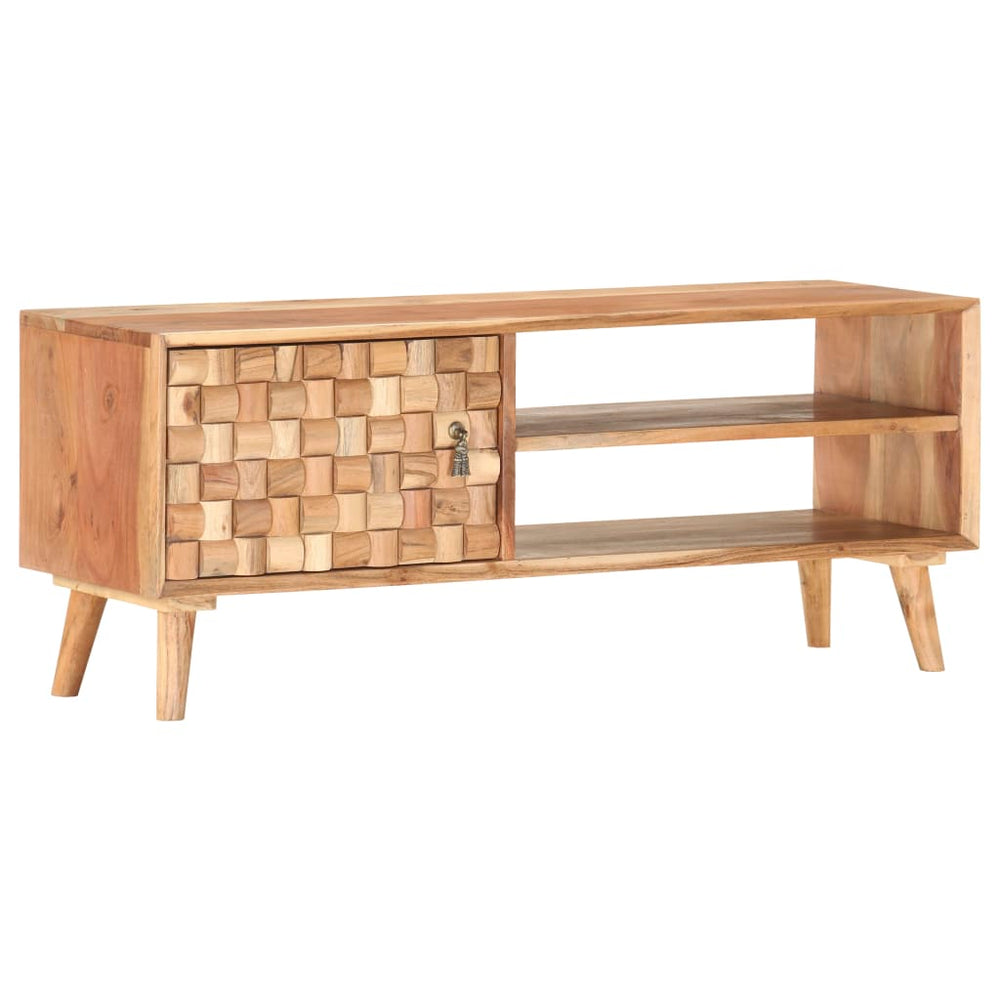 TV Cabinet 100x35x40 Cm Solid Acacia Wood