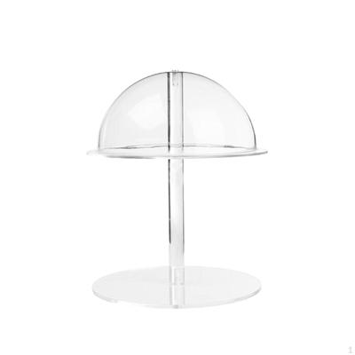 Porte-chapeau de cowboy Supports d'exposition en acrylique Rehausseurs Support piédestal transparent pour