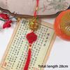 2027 Spring Festival Chinese New Year Goat Hanging Ornament Gold Lucky Red Tassel for Holiday Party Decor