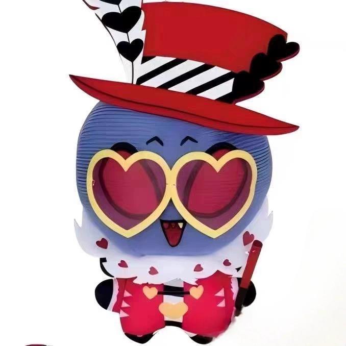New  10cm Hazbin Hotel Vox Lucifer Ko Version Not Genuine Plush Doll Cute Anime Peripherals Toy Birthday Christmas Gift