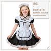 Robe Déguisement Servante pour Enfants, Style Lolita, Polyester, Noir/Blanc
