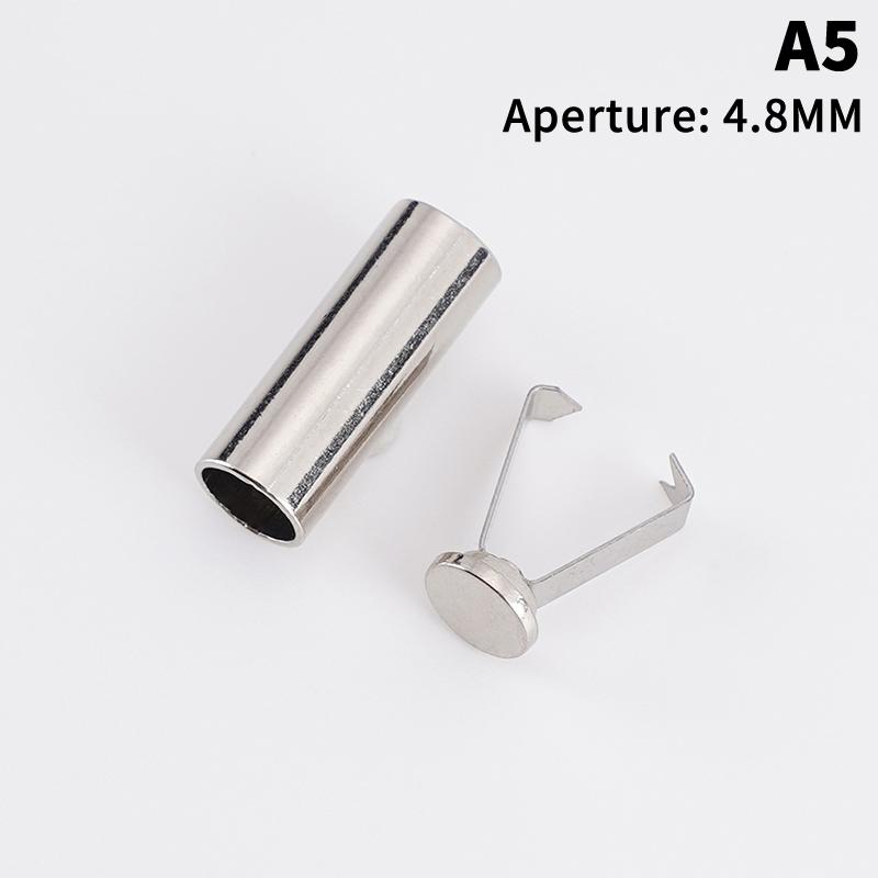 10/20 Наборов DIY Аксессуары для Сумок, Обуви, Одежды, Шнурков Металлические Наконечники Стопорные Пуговицы Заглушки для Концов Шнура Подвесные Пряжки-Колокольчики 6mm Silver 10pcs