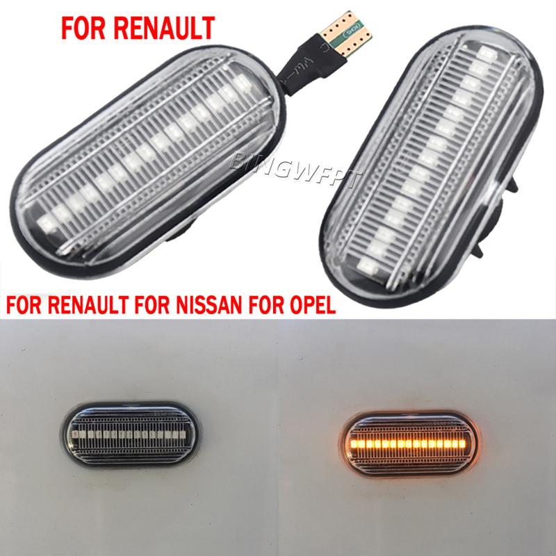 Turn Signal Light For Dacia Duster Dokker Lodgy Renault Megane 1 Clio1 2 KANGOO ESPACE Smart Fortwo 453 LED Dynamic Side Marker