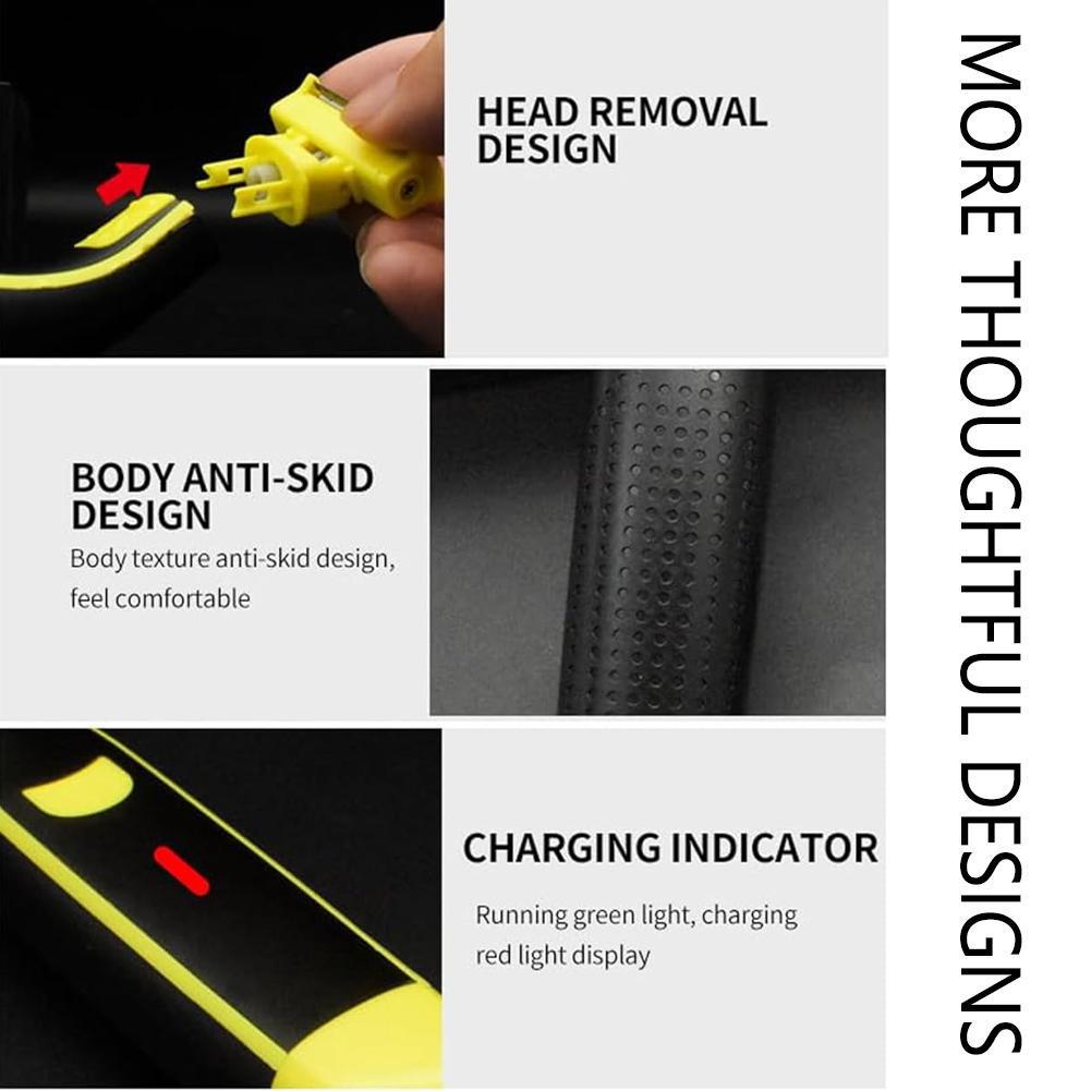 USB Rechargeable Men's Wet/Dry Electric Body Shaver - Full Body Washable
