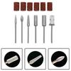 12pcs Nail Drill Bits Electric Nail File Cuticle Cutter Tips Clean Burr Sander