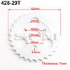 Motorcycle Parts Z50 Rear Gear Sprocket 24T/29T/31T/35T/37T Tooth For 420/428 Chain for Pitbike RM Monkey Bike 50CC