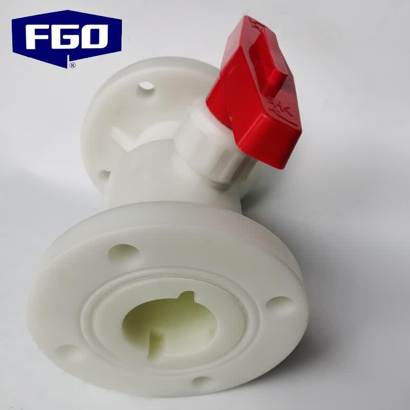 FGO PP Corrosion-Resistant Flanged Plastic Ball Valve