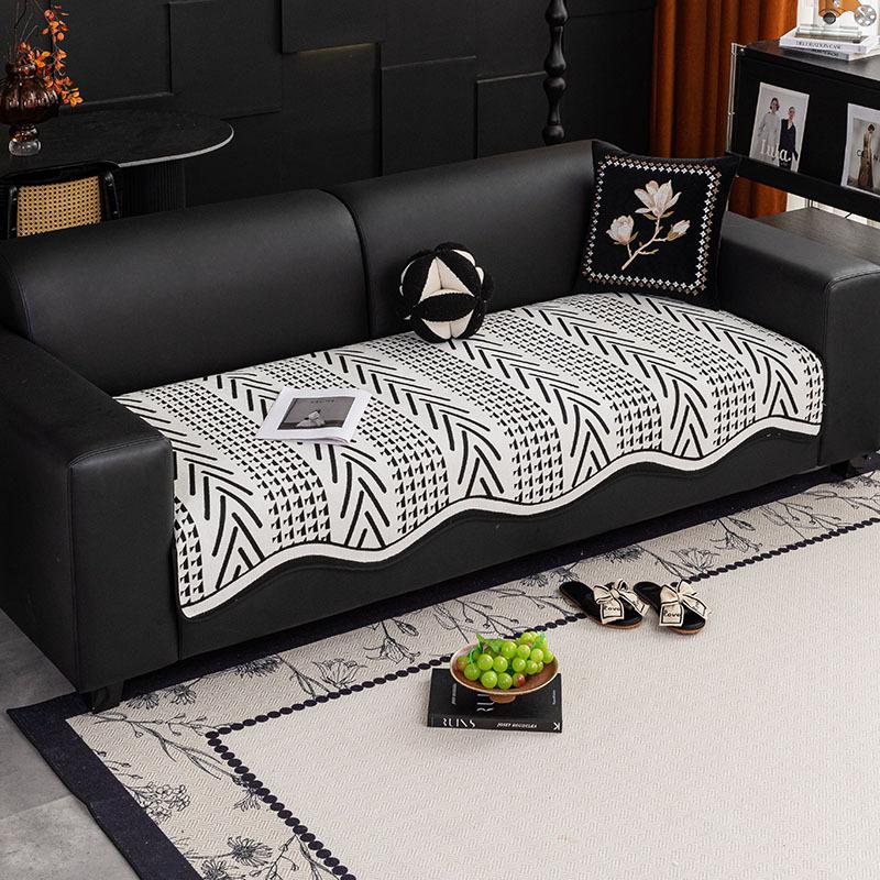 

Подушка для дивана из шенилла особой формы, универсальная для всех сезонов, новый диван из кожи класса люкс, нескользящий чехол на подушку сиденья 90*90cm