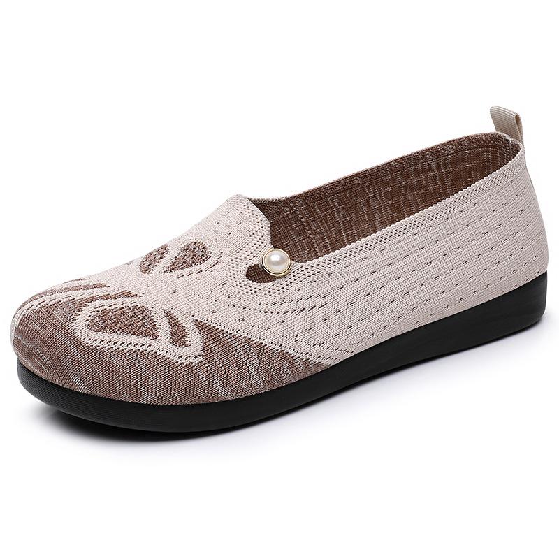 Damskie letnie codzienne wsuwane buty materiałowe - Oddychające, miękka podeszwa, wygodne, wszechstronne, antyzapachowe.
