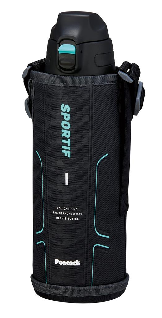 Peacock Thermos Industry Peacock Water Elementary School 1 Cold Vacuum Insulated One Direct Comes with Stainless Steel Black B (The-peacock) Bottle,