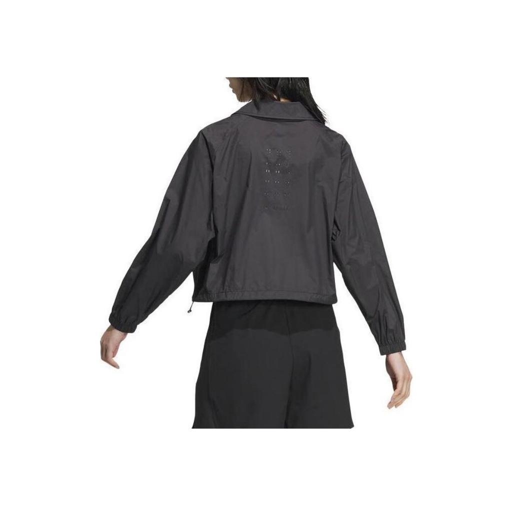 Adidas Woven Casual Training Jacket Women Tops Black JI9799