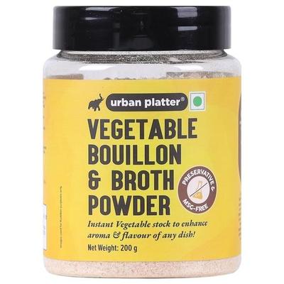 Urban Platter Brodo vegetale in polvere, 200 g [comodità in qualsiasi momento | preparazione rapida | sapori intensi | condimento ideale]