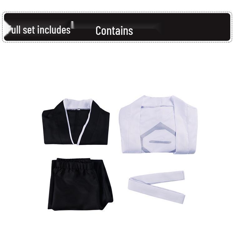 Ichigo Kurosaki Bleach Captain Haori Cosplay Costume Set for Halloween