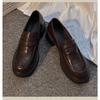Retro Chunky Round-toe Flats - Relaxed, Comfortable and Simple Shoes
