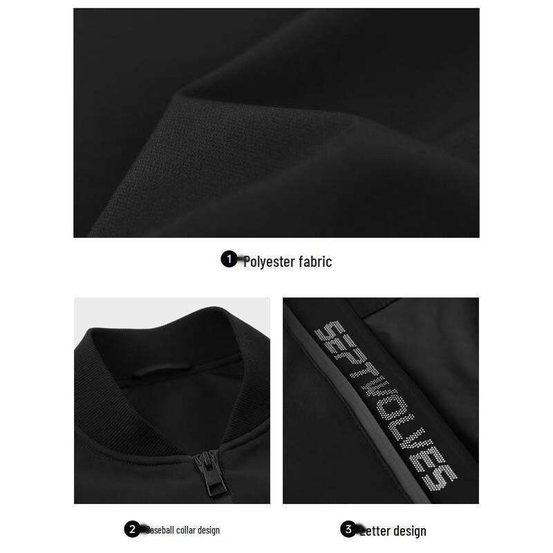 SEPTWOLVES Men's Baseball Collar Warm Jacket