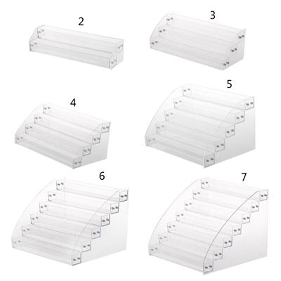 Acrylic Nail Polish Organiser 2-7 Tiers Tier Clear Nail Polish Holder Essential Oil Organiser Shelves Display Rack Stand