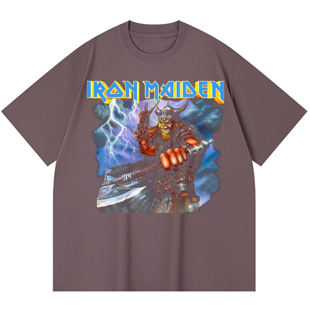 230 Gsm 100% Cotton Heavy Metal T-Shirt  Rock Band Popular Music Print Unisex Heavy Cotton T Shirt