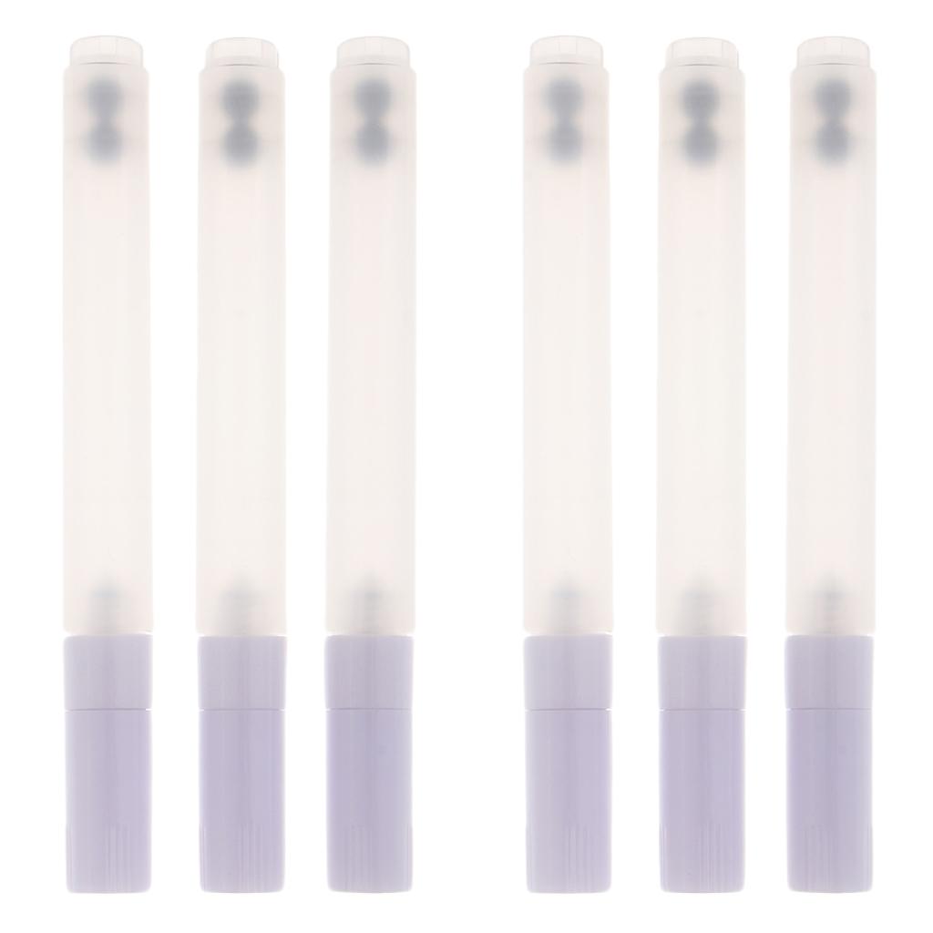 6x Oil Acrylic Marker Pen Refill Empty Pens Tube for Artists
