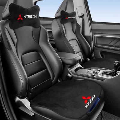 Car Cushion Suit Breathable Plush Car Seat Cushion Cover & Car Neck Pillow For Lancer EX Asx Outlander Pajero L200
