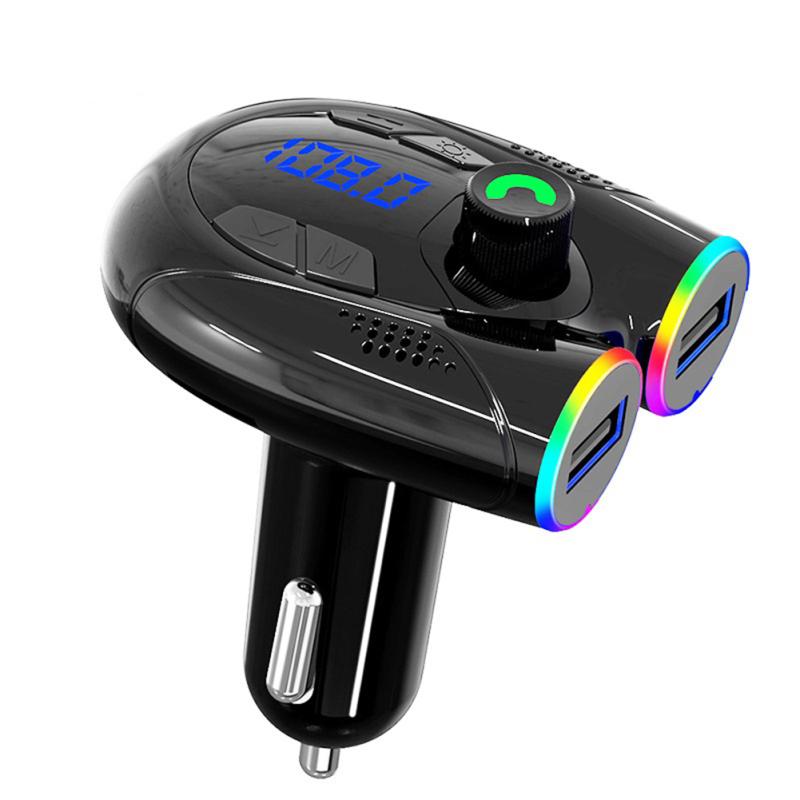 G68 Car Bluetooth-compatible 5.0 Mp3 Player Fm Transmitter Hands-free Calling Usb C Port Mobile Phone Charger